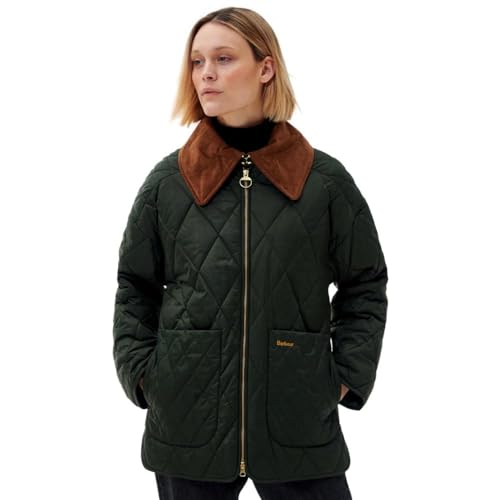 Barbour Women's Woodhall Quilted Jacket, Sage/Ancient (US, Numeric, 16, Regular, Regular)