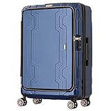 LEGEND WALKER Front Open Max Expansion Luggage, 26-inch, Navy, 5205-58-NV