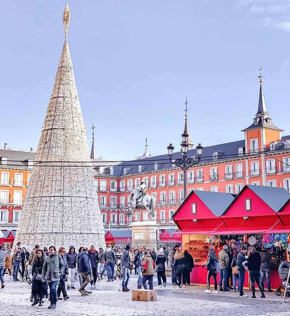 Christmas market in Madrid
